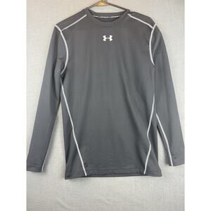 Under Armour Coldgear Top XL Crew Long Sleeve Compression Black Base Layer